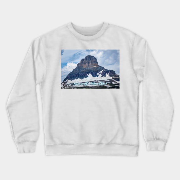 Clements Mountain Glacier National Park Crewneck Sweatshirt by Gestalt Imagery